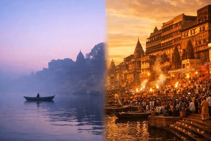 Golden Hour Ghat Shots Street Eats Varanasi In Full Light